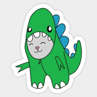 Cute Catzilla Sticker